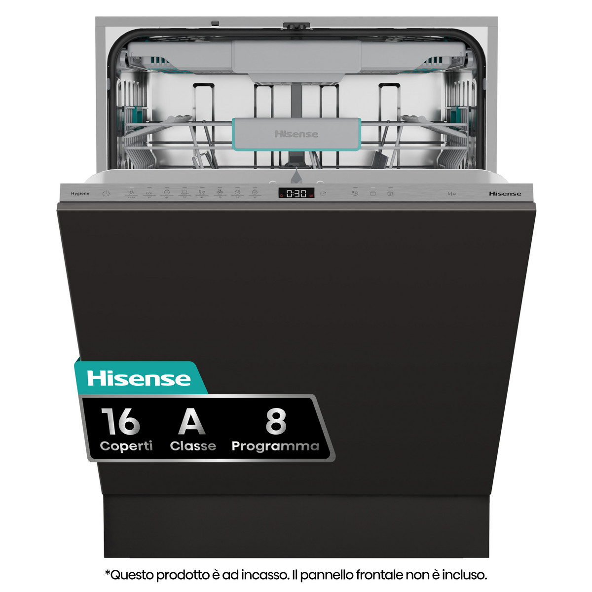 161523824_1 HISENSE Lavavajillas integrable 60 cm - HISENSE 746058, 16 servicios, 8 programas, 59,8 cm, No aplicable - Imagen 1