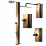 CRM Ducha solar de piscina - CRM Luxe Db11 40L con Lavapiés Gold