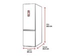 Bosch Frigorífico combi - Bosch KGN392LAG, Total No Frost, 203 cm, 363 l, VitaFresh XXL, Cajón 0º, Acero mate antihuellas - Imagen 2