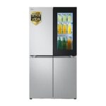 REACONDICIONADO Seminuevo Funcional Frigorífico americano - LG GMV960MBDE, No Frost, 178.7 cm, 666 l, Instaview™, Linear Cooling™, Plata