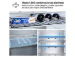LG Frigorífico combi - LG GBBS726APY, No Frost, 203 cm, 375 l, DoorCooling+™, FRESHBalancer™, Inox antihuellas - Imagen 7