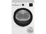 Beko Secadora bomba de calor - Beko BM3T39220WB, 9 kg, 15 Programas, Pantalla digital, OptiSense, Filtro Fusión, AquaWave, Blanco