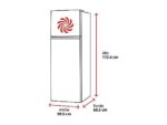 Frigorífico dos puertas - Midea MDRT489MTE01E, No Frost, 172.4 cm, 338 l, Inverter, Smart Cooling, Blanco - Imagen 2
