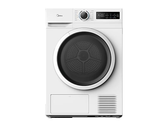 1619763_1 Midea Secadora bomba de calor - Midea MD110H80/W-ES, 8 kg, 15 Programas, My Cycle, Antiarrugas, Blanco - Imagen 1