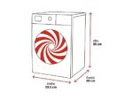 Midea Secadora bomba de calor - Midea MD110H80/W-ES, 8 kg, 15 Programas, My Cycle, Antiarrugas, Blanco - Imagen 2