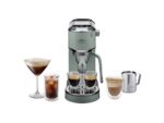 De Cafetera express - De'Longhi Dedica Duo EC890.GR, 1450 W, 15 bar, 1.1 l, Función 2 tazas, Verde jade