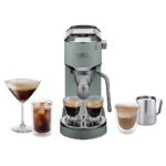 De Cafetera express - De'Longhi Dedica Duo EC890.GR, 1450 W, 15 bar, 1.1 l, Función 2 tazas, Verde jade