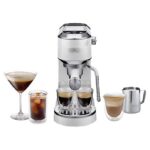 De Cafetera express - De'Longhi Dedica Duo EC890.WI, 1450 W, 15 bar, 1.1 l, Función 2 tazas, Blanco