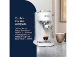 De Cafetera express - De'Longhi Dedica Duo EC890.WI, 1450 W, 15 bar, 1.1 l, Función 2 tazas, Blanco - Imagen 2