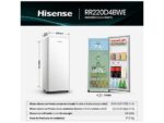 Hisense Frigorífico una puerta - Hisense RR220D4BWE, Cíclico, 126.5 cm, 165 L, Balconera XXL, Cajón frutas y verduras, Blanco - Imagen 3