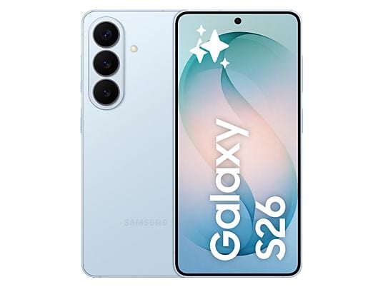 1620266_1 Samsung Móvil - Samsung Galaxy S26, Azul Cielo, 512 GB, 12 GB RAM , 6.3" FHD+, Exynos 2600, 4300 mAh, Android 16 - Imagen 1