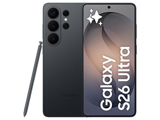 1620277_1 Samsung Móvil - Samsung Galaxy S26 Ultra, Negro, 256 GB, 12 GB RAM, 6.9" QHD+, Qualcomm Snapdragon 8 Elite Gen 5, 5000 mAh, Android 16 - Imagen 1