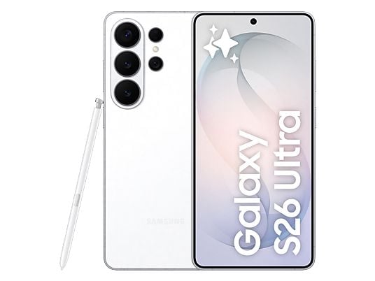 1620284_1 Samsung Móvil - Samsung Galaxy S26 Ultra, Blanco, 512 GB, 12 GB RAM, 6.9" QHD+, Qualcomm Snapdragon 8 Elite Gen 5, 5000 mAh, Android 16 - Imagen 1