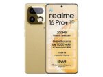 realme Móvil - realme 16 Pro+, Master Gold, 512 GB, 12 GB RAM, 6.8" HyperGlow 4D Curve+ de 144Hz, Qualcomm Snapdragon 7 Gen 4, 7000 mAh