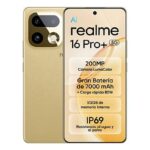 realme Móvil - realme 16 Pro+, Master Gold, 512 GB, 12 GB RAM, 6.8" HyperGlow 4D Curve+ de 144Hz, Qualcomm Snapdragon 7 Gen 4, 7000 mAh