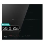 Hisense REACONDICIONADO Seminuevo Muy bueno Placa inducción - Hisense HI6352BSCE , 3 zonas, Zonas Flex, Zona XL 29 cm, 7400W, 59 cm, Negro