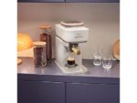 Philips Cafetera express - Philips Baristina BAR302/20, De grano, Molinillo cerámico, 16 bares, Depósito 1,2L, Blanca con portafiltro madera, Espresso - Imagen 7