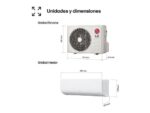 LG Aire acondicionado Split 1 x 1 - LG WIFIECO09.SET, 2150 fg/h, Wi-Fi, ThinQ, Blanco - Imagen 3