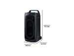 Samsung Altavoz de gran potencia - Samsung MX-ST50F/ZF, Portátil para fiestas, Asa de transporte y ruedas, Iluminación personalizable, Aut 18h, 240 W, - Imagen 2
