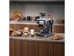 Cecotec Cafetera express - Cecotec Power Espresso 20 Barista Steel & Grind, 20 Bares, Molinillo integrado, Vaporizador, Doble Thermoblock, 2200 W, Pla - Imagen 4