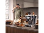 Cecotec Cafetera express - Cecotec Power Espresso 20 Barista Steel & Grind, 20 Bares, Molinillo integrado, Vaporizador, Doble Thermoblock, 2200 W, Pla - Imagen 8