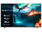 Philips TV Mini LED 55" - Philips 55MLED820/12, UHD 4K a 60Hz, P5 Perfect Picture Engine, Smart TV, DVB-T2, Dolby Atmos y DTS:X, HDR10+, Titan OS, Neg
