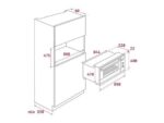 Teka Horno - Teka NEO HSF 9000 SS, Multifunción, Hidrolítica, 77 l, Anchura 89 cm, 2848W, Acero inoxidable - Imagen 2
