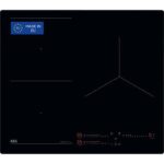 AEG Placa inducción - AEG TI63IQ10IB, 3 zonas, Zona grande 28 cm, Función Puente, 58 cm, Negro