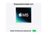 Apple MacBook Air (2026) 15.3" Retina, Chip M5 Apple, CPU de 10 núcleos, GPU de 10 núcleos, 16GB RAM, 512GB SSD, Medianoche, Sin cargador - Imagen 5
