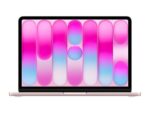 Apple MacBook Neo (2026), 13" Liquid Retina, Chip A18 Pro, CPU 6 núcleos + GPU 5 núcleos, 8GB RAM, 256GB SSD, Magic Keyboard, Rosa nube, Sin AC
