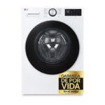 LG Lavadora carga frontal - LG F4X5009TLC, 9 kg, 1400 rpm, 12 programas, TurboWash 360º, Clase A-40%, Blanco