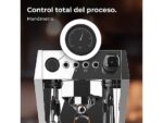 Cecotec Cafetera express - Cecotec Baristeo Brava, 3150 W, 15 bares, Caldera doble, Portafiltro 58 mm, Pre-infusión, Manómetro, Depósito 2,5 L, Platea - Imagen 3
