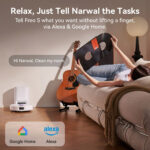 NARWAL Robot aspirador - NARWAL Freo S, 45 W, Potencia de succión 8 kPa, Depósito 250 ml, Autonomía 210 min, Blanco - Imagen 8