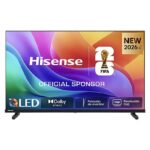 Hisense TV QLED 40" - Hisense 40A5S, Full-HD, Posición de monitor, Modo Juego, Modo Deportes IA, Negro