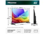 Hisense TV QLED 40" - Hisense 40A5S, Full-HD, Posición de monitor, Modo Juego, Modo Deportes IA, Negro - Imagen 4