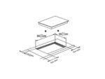 Haier Placa inducción - Haier HAIS63MC/G3, 3 Zonas, Zona Flex, Cook with me, 60 cm, Negro - Imagen 2