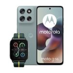 motorola Móvil - motorola G56, Gris, 256 GB, 8 GB RAM, 6.72" Full HD+, MediaTek Dimensity 7060, 5200 mAh, Incluye Watch Fit