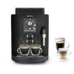Krups Cafetera superautomática - Krups Intensity EA50K9, 4 bebidas, Espumador de leche manual, Granos de cafe, 15 bares, 1.7l, 2 Tazas, Compacta, negr