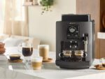 Krups Cafetera superautomática - Krups Intensity EA50K9, 4 bebidas, Espumador de leche manual, Granos de cafe, 15 bares, 1.7l, 2 Tazas, Compacta, negr - Imagen 3