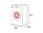 Samsung Lavadora secadora - Samsung WD90HG6U94BEU3, 9 kg de lavado, 6 kg de secado, 25 programas, Autodosificación, Wifi, Blanca - Imagen 2