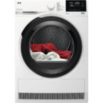 AEG Secadora bomba de calor - AEG Serie 7000 SensiDry TR718EBOB, 8 kg, Blanco