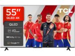 TCL TV QLED 55" - TCL 55T69C, UHD 4K, Procesador AiPQ, Smart TV, DVB-T2, Negro