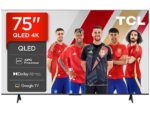 TCL TV QLED 75" - TCL 75T69C, UHD 4K, Procesador AiPQ, Smart TV, DVB-T2, Negro