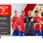 TCL TV QLED 75" - TCL 75T69C, UHD 4K, Procesador AiPQ, Smart TV, DVB-T2, Negro