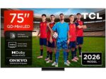 TV QD-Mini LED 75" - TCL 75C6K PRO, UHD 4K, TCL AiPQ Pro Processor (MT9653), Smart TV con Google TV, Dolby Vision-Atmos, Negro