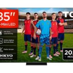 TV QD-Mini LED 85" - TCL 85C6K PRO, UHD 4K, TCL AiPQ Pro Processor (MT9653), Smart TV con Google TV, Dolby Vision-Atmos, Negro