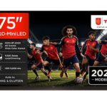 TCL TV QD-Mini LED 75" - TCL 75X11L, UHD 4K, SQD-Mini, Smart TV con Google TV, Diseño ultradelgado, Negro