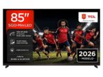 TCL TV QD-Mini LED 85" - TCL 85X11L, UHD 4K, SQD-Mini, Smart TV con Google TV, Diseño ultradelgado, Negro
