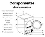 Secadora Bomba de Calor - INFINITON SD-BC9DWP, 9 kg, 16 programas, Blanco - Imagen 3