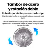 Secadora Bomba de Calor - INFINITON SD-BC9DWP, 9 kg, 16 programas, Blanco - Imagen 6